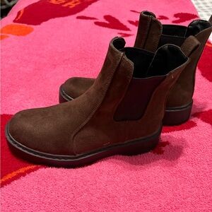 Brown Suede Ankle Boots